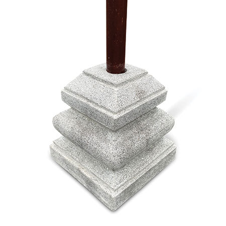 Grey Parasol Base Hand Crafted Granite and Marble