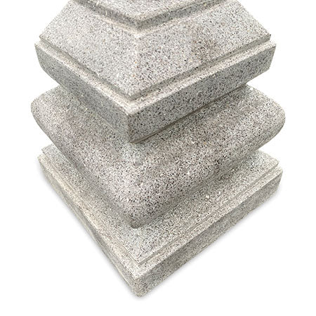 Grey Parasol Base Hand Crafted Granite and Marble