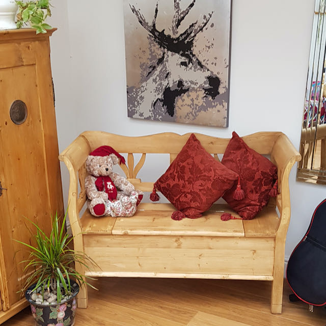 Pine Bench Settle, Shoe Box, Toy Box, Hall Bench