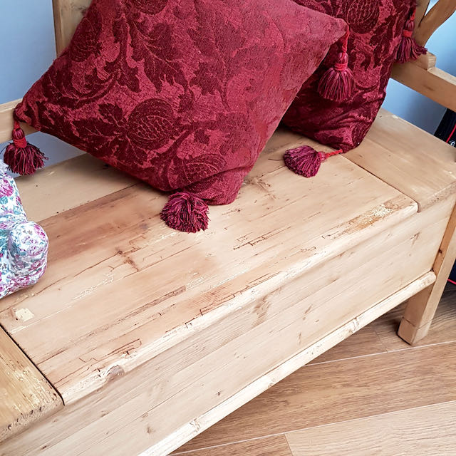 Pine Bench Settle, Shoe Box, Toy Box, Hall Bench