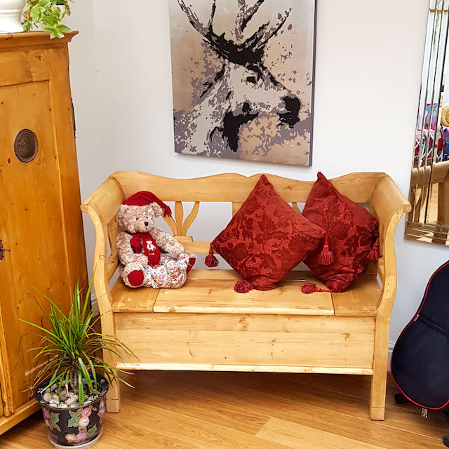 Pine Bench Settle, Shoe Box, Toy Box, Hall Bench