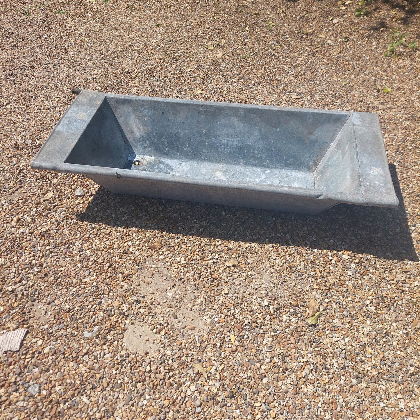 Metal sink ideal as a planter