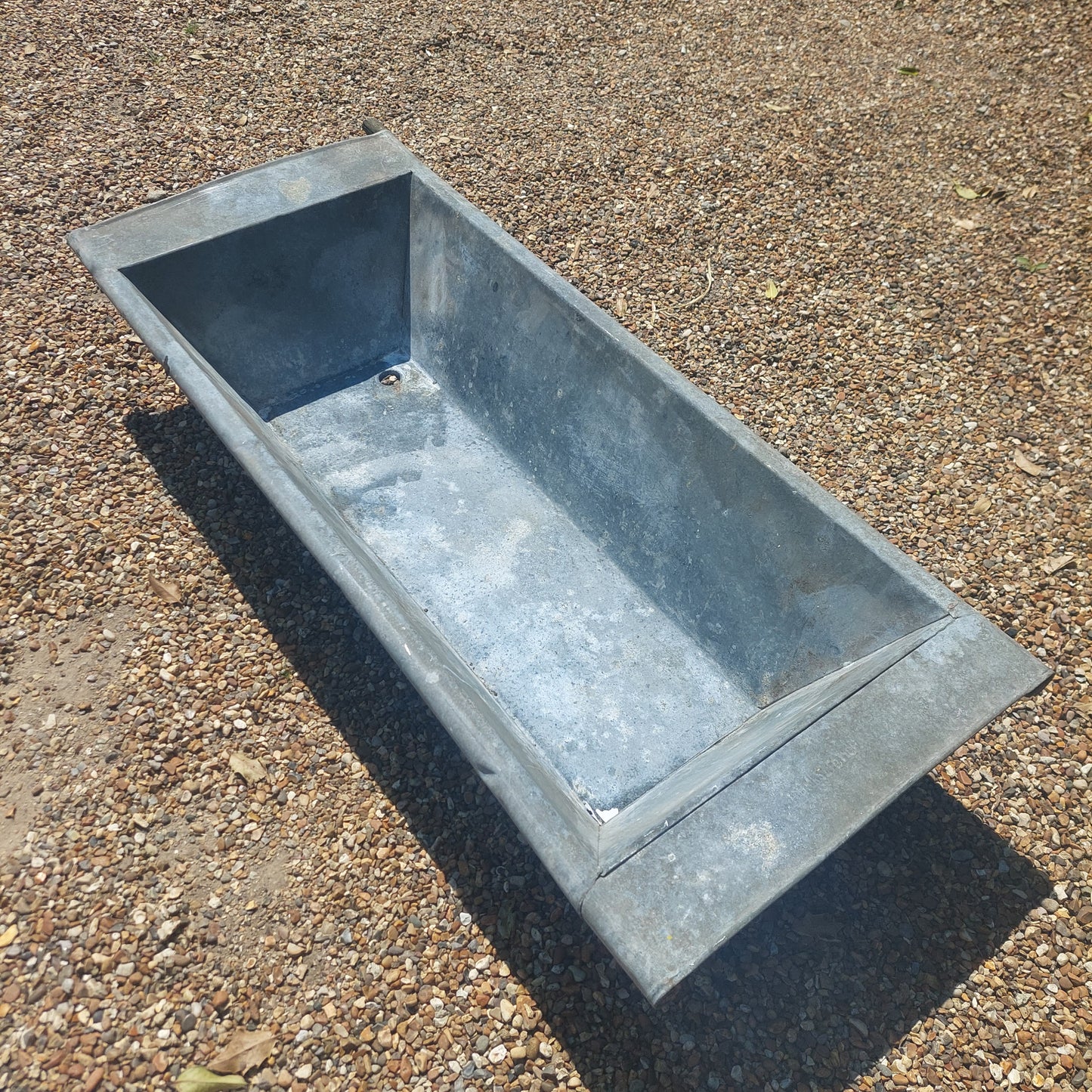 Metal sink ideal as a planter