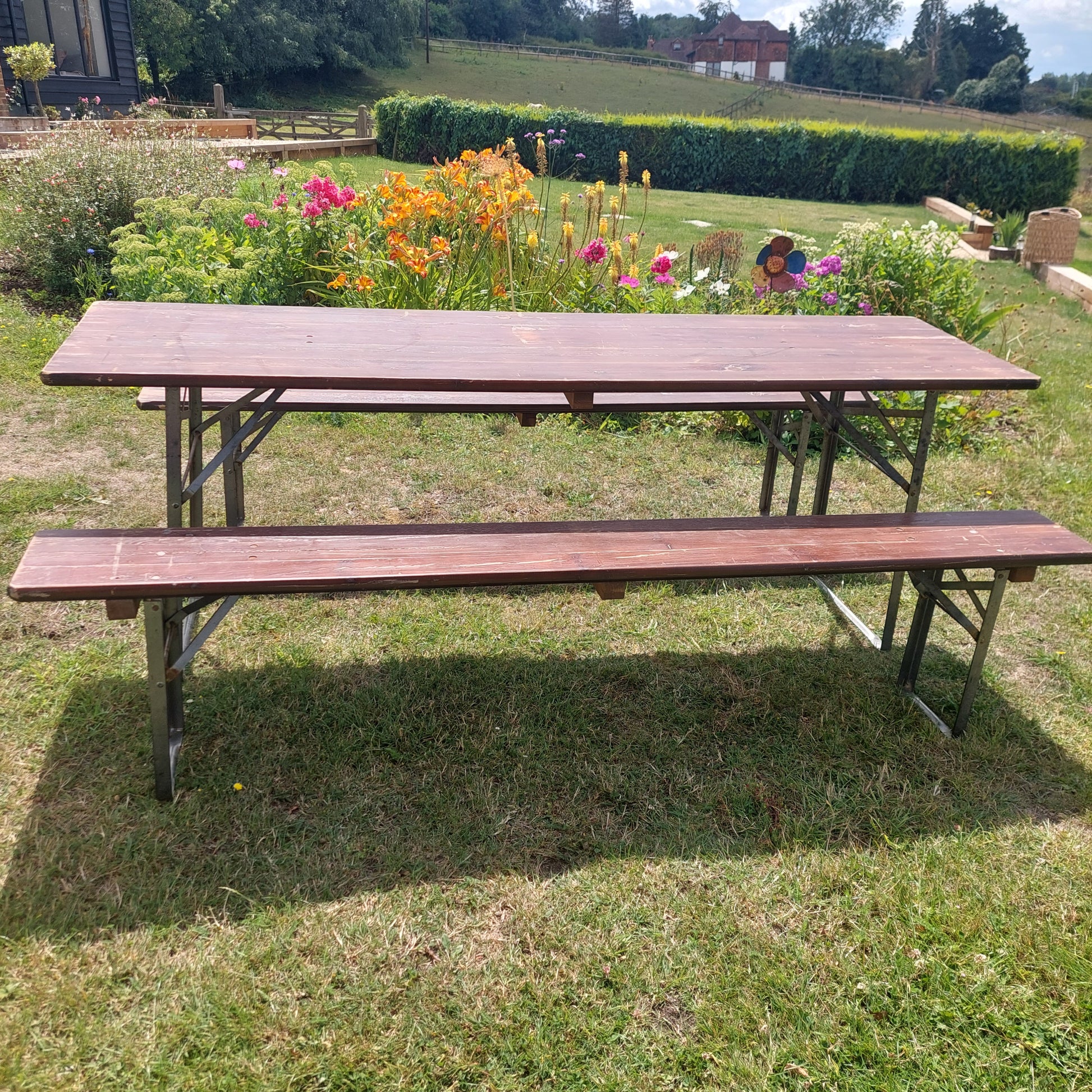 Party Beer Table and Benches for hire