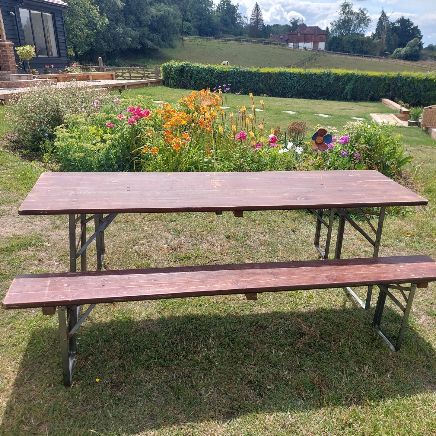 Party Beer Table and Benches for hire