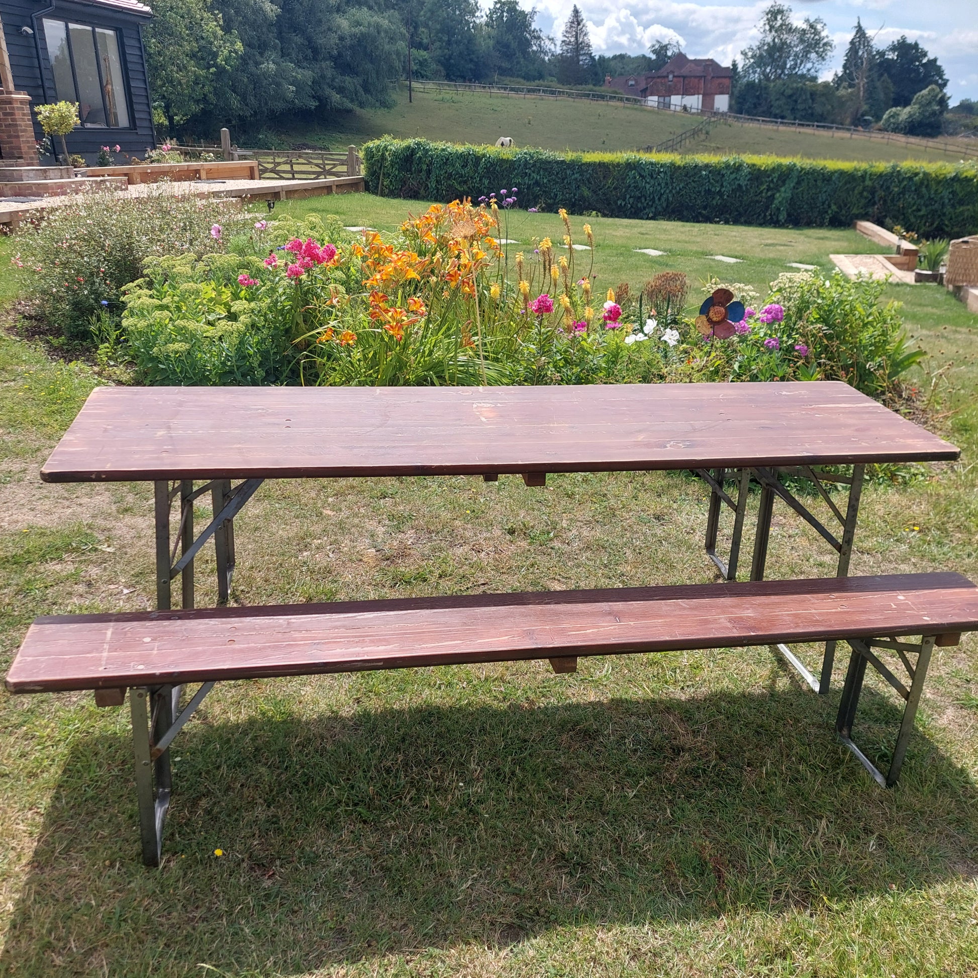 Party Beer Table and Benches for hire