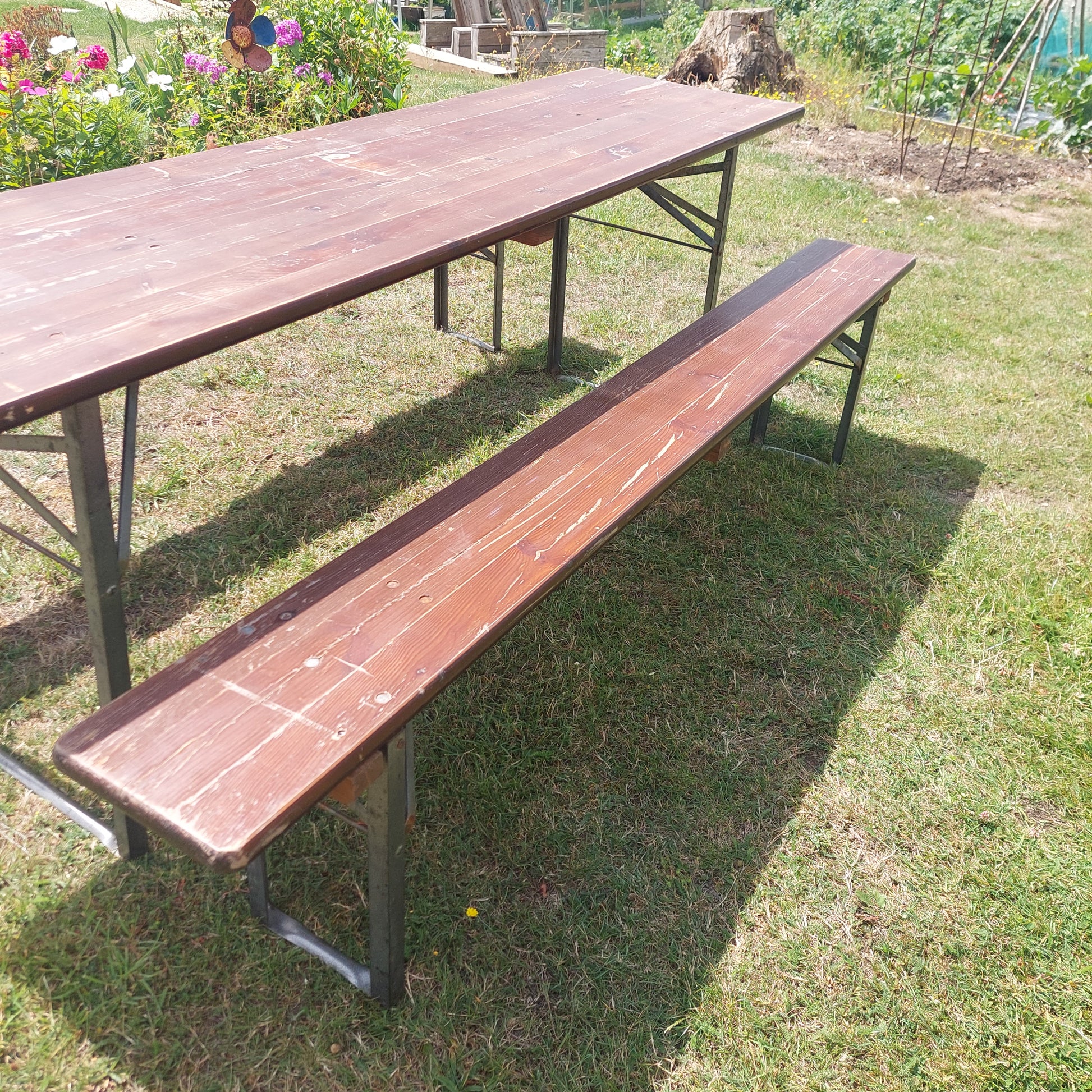 Party Beer Table and Benches for hire