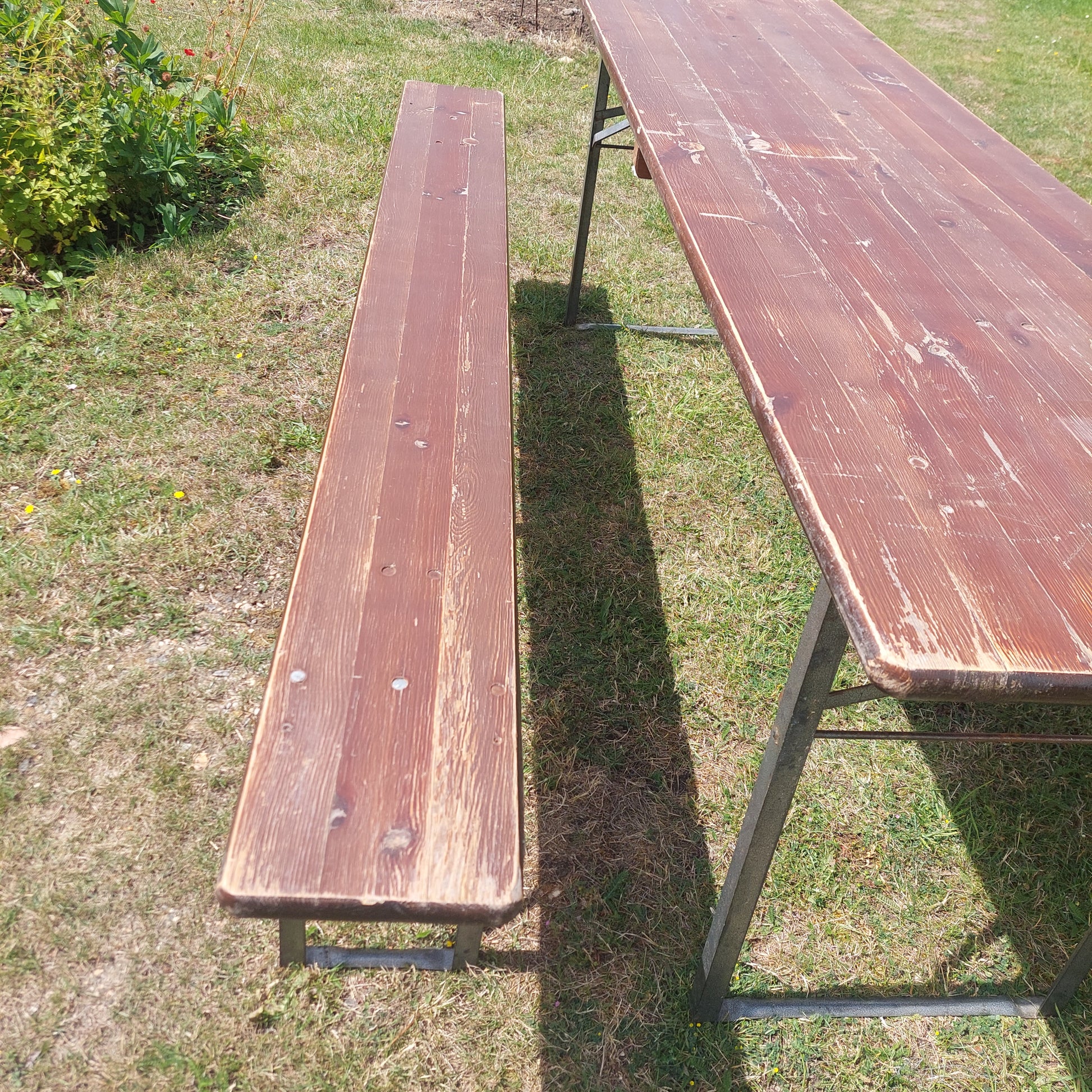 Party Beer Table and Benches for hire