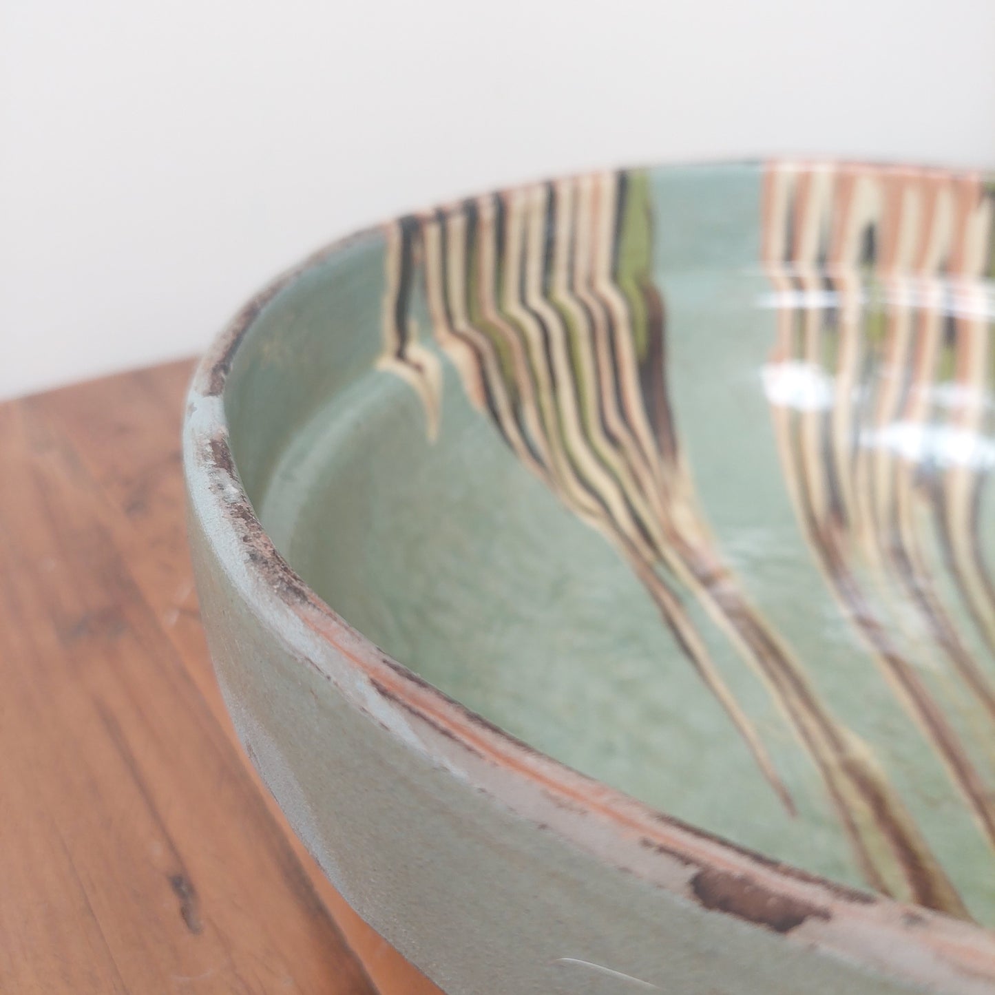 Hungarian Glazed hand made bowl, salad bowl, fruit bowl