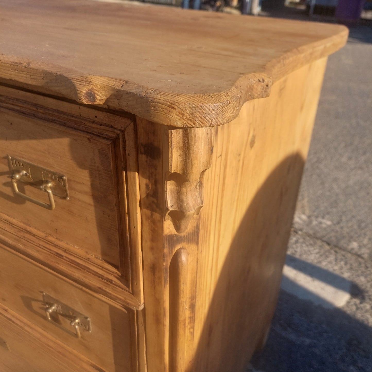 Antique Pine Chest of Drawers 3 Drawer