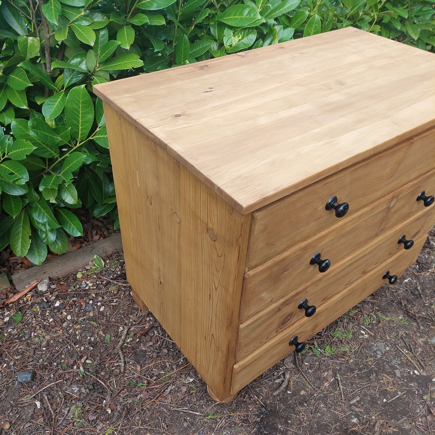 Dutch Antique Pine 4 Drawer Chest of Drawers