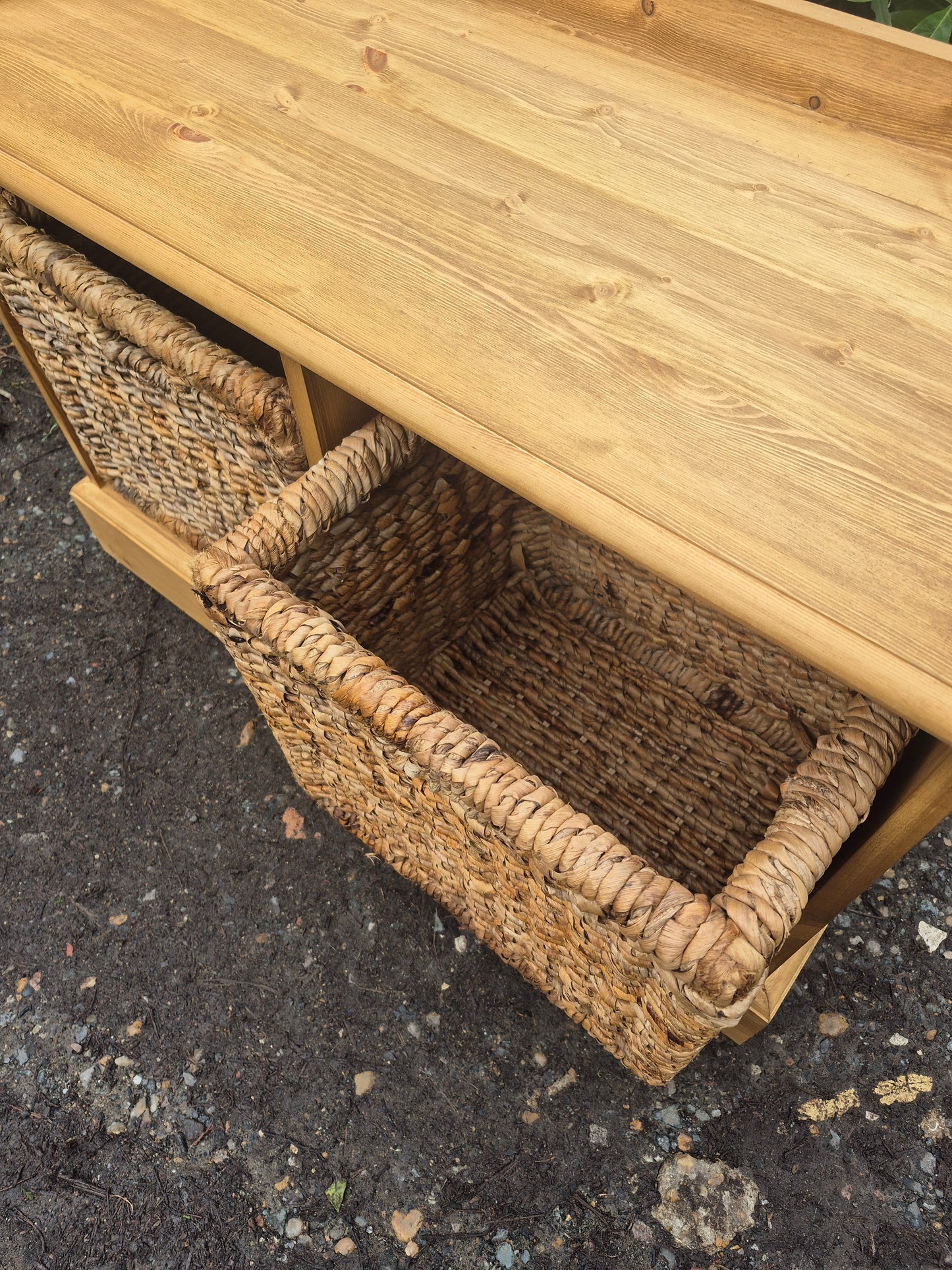 Pine Hall Storage Unit Shoe Box with Baskets