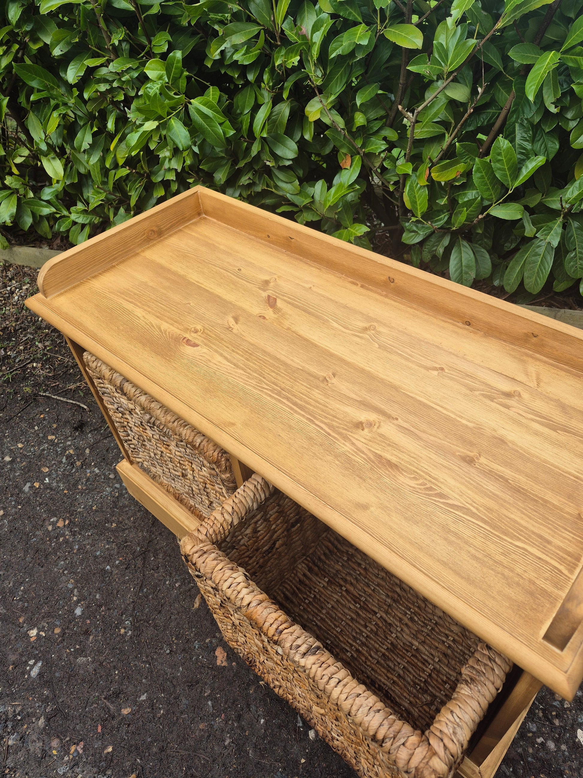 Pine Hall Storage Unit Shoe Box with Baskets