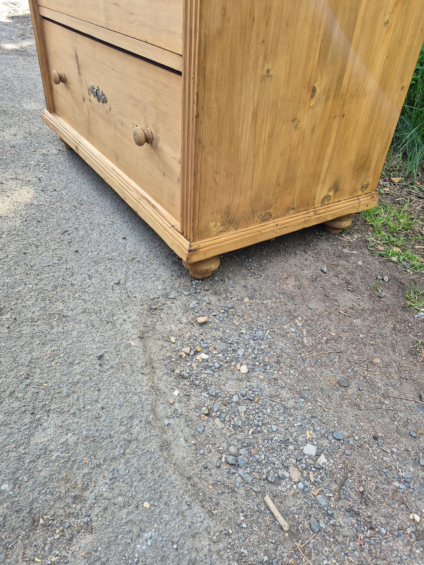 Large Antique Pine Chest of Drawers