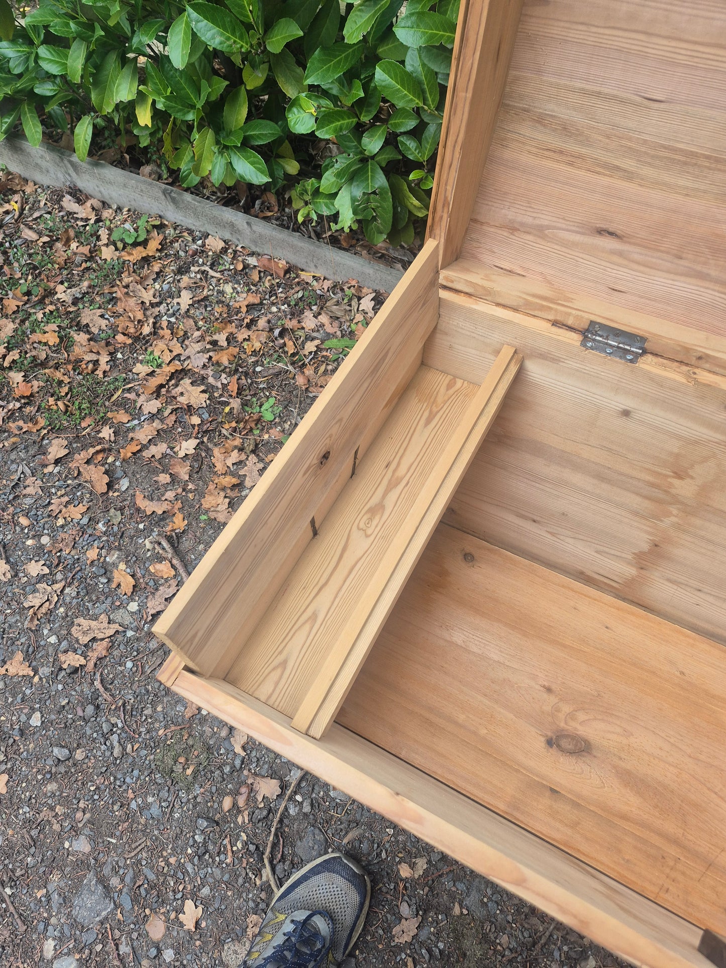 Antique Pine Blanket Box Toy Box Chest