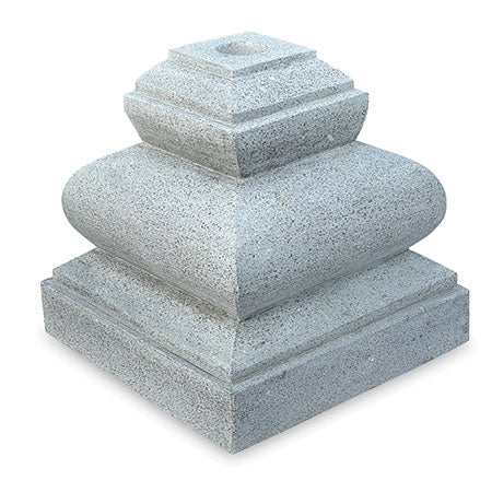 Large Grey or White Parasol Base Hand Crafted Stone