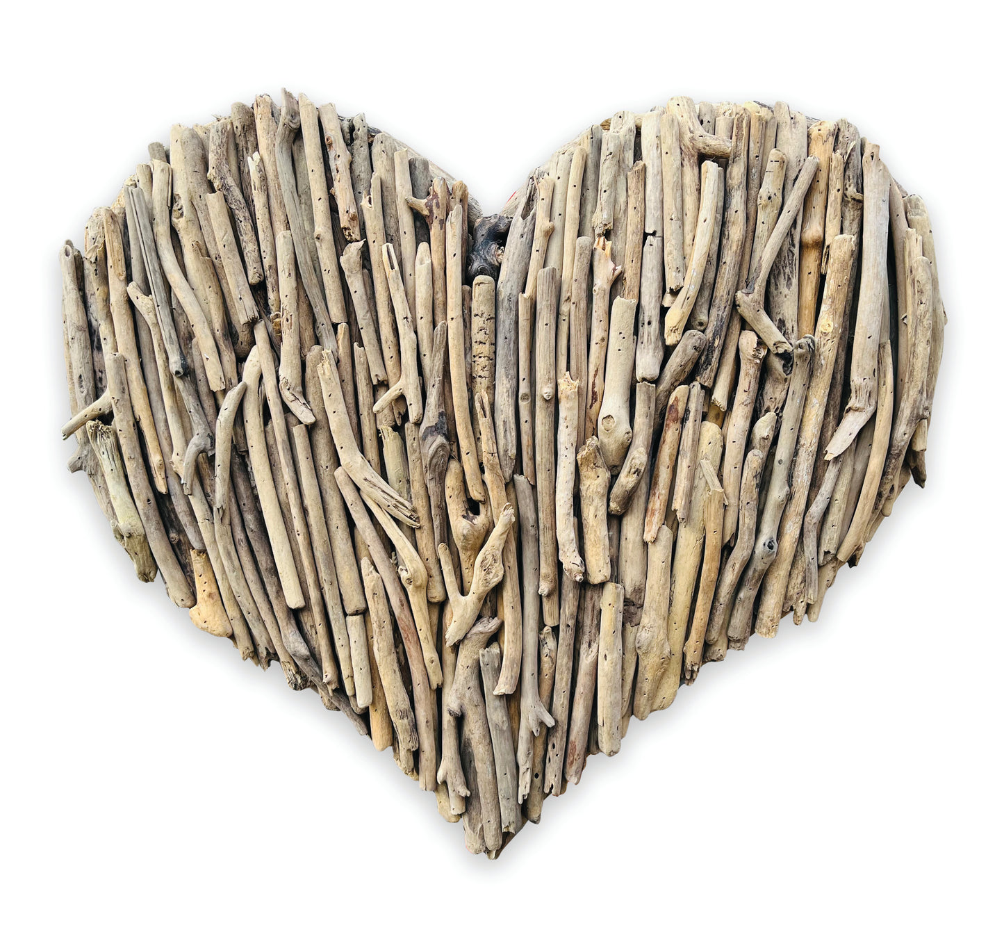 Heart made from Driftwood, wall hanging 70cm x 70cm