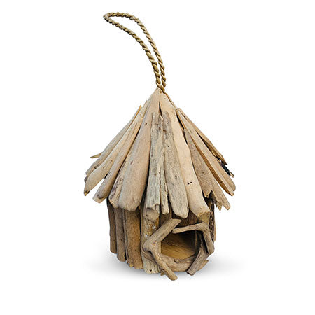 Round Driftwood Bird house, free standing or hanging