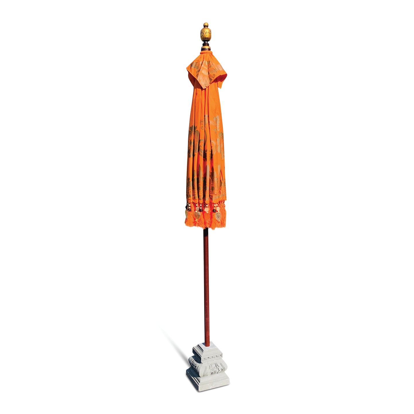 Garden Ceremonial Material Parasols Hand Made in Bali, Green, Mint, Orange, Pink, Blue, Yellow