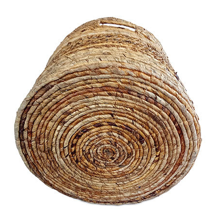 Hand woven baskets from banana leaf with 2 handles for easier carrying.
