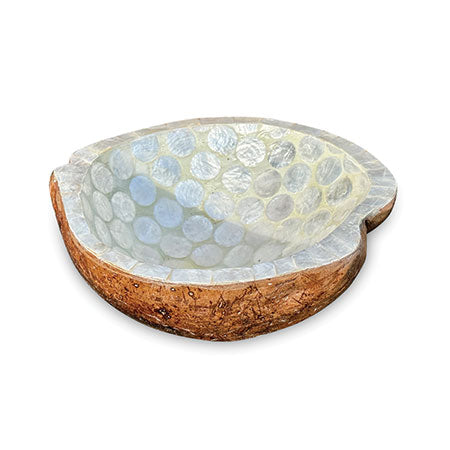 Mother of Pearl Inlay Coconut Shell Bowl