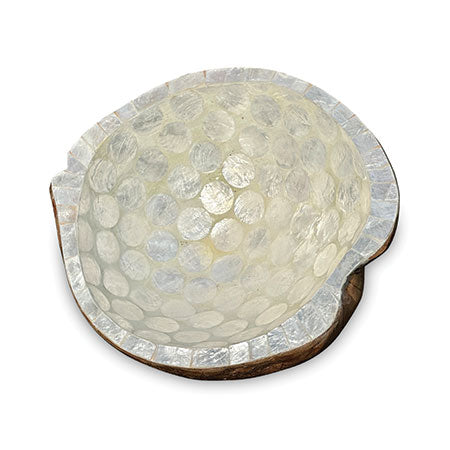 Mother of Pearl Inlay Coconut Shell Bowl