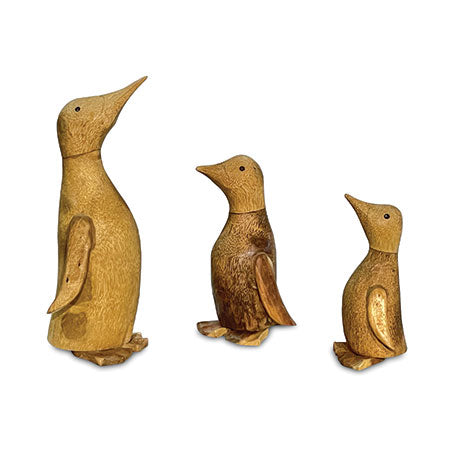 wooden penguin ornament