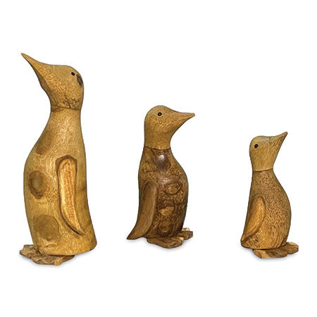 wooden penguin ornament