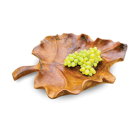 Root Giant Leaf Bowl made from Teak, Fruit Bowl
