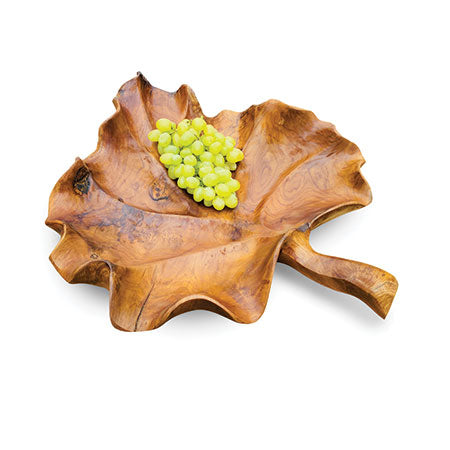 Root Giant Leaf Bowl made from Teak, Fruit Bowl