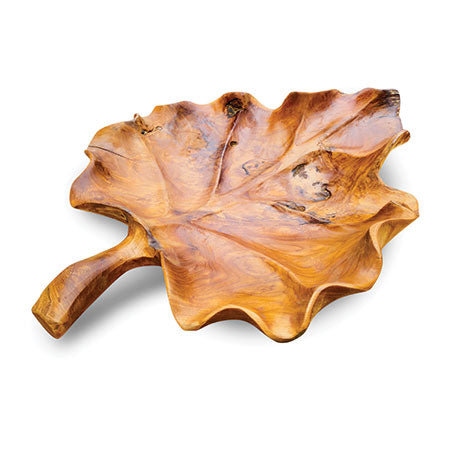 Root Giant Leaf Bowl made from Teak, Fruit Bowl