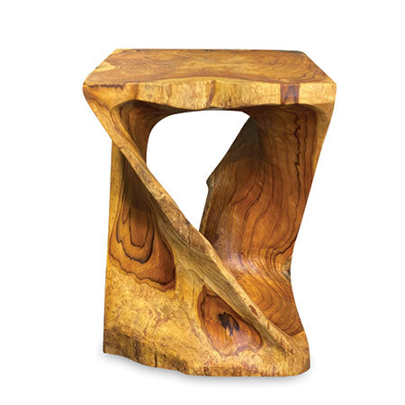 Teak Root Driftwood Twist Lamp Stand, Side Table, Bedside