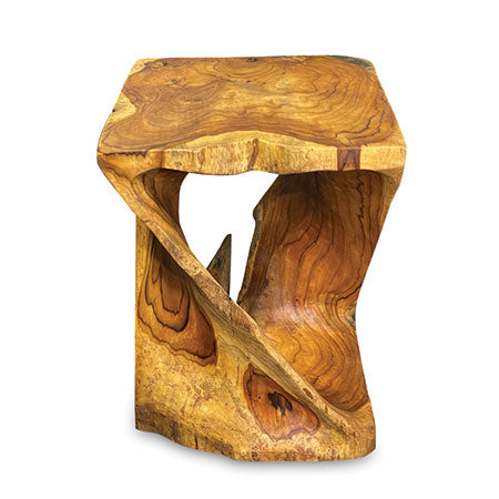 Teak Root Driftwood Twist Lamp Stand, Side Table, Bedside