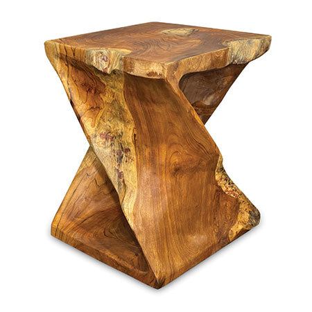 Teak Root Driftwood Twist Lamp Stand, Side Table, Bedside