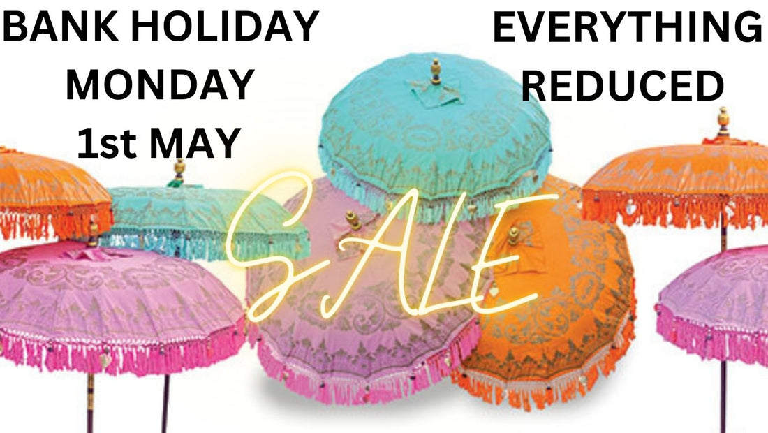 Bank Holiday Sale May 1st - Everything Reduced