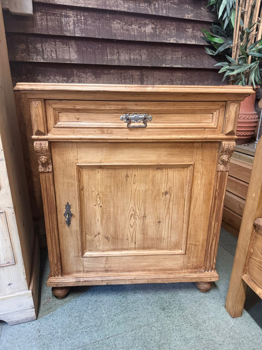 Antique Pine Cupboard Sideboard