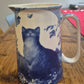 Blue Cat Jug Vase, China Jug, Flower Vase