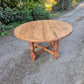 Round Pine Antique Table