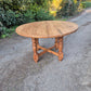 Round Pine Antique Table