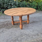 Round Pine Antique Table
