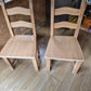 Solid Seat Beech Dining Chairs