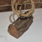 Driftwood & Rope Wine Holder Tilted