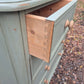 Painted Antique Chest of Drawers with Bun Feet
