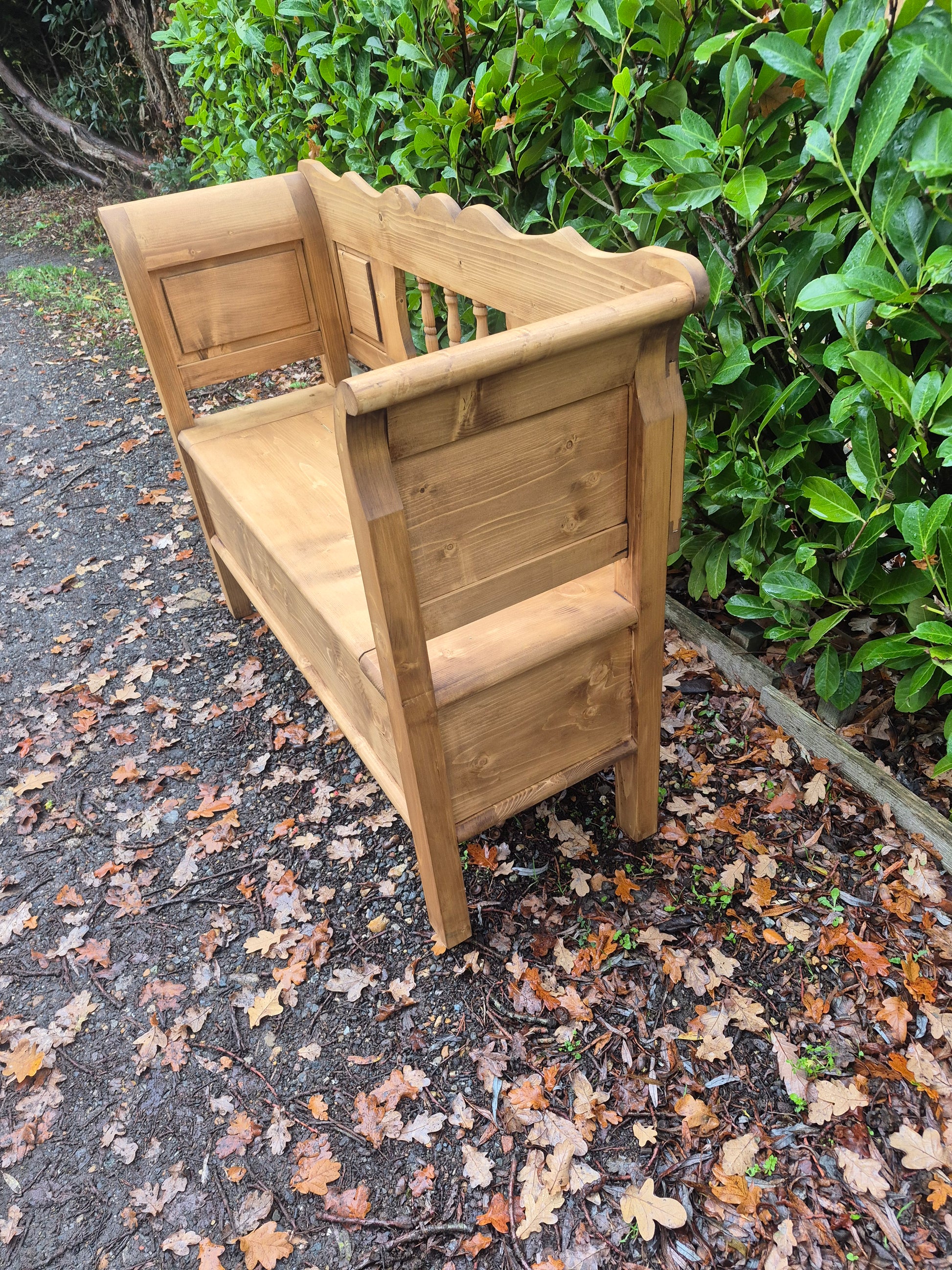 Pine Bench Settle, Shoe Box, Toy Box, Hall Bench
