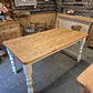 Farmhouse Table with Painted Legs 5' x 3'
