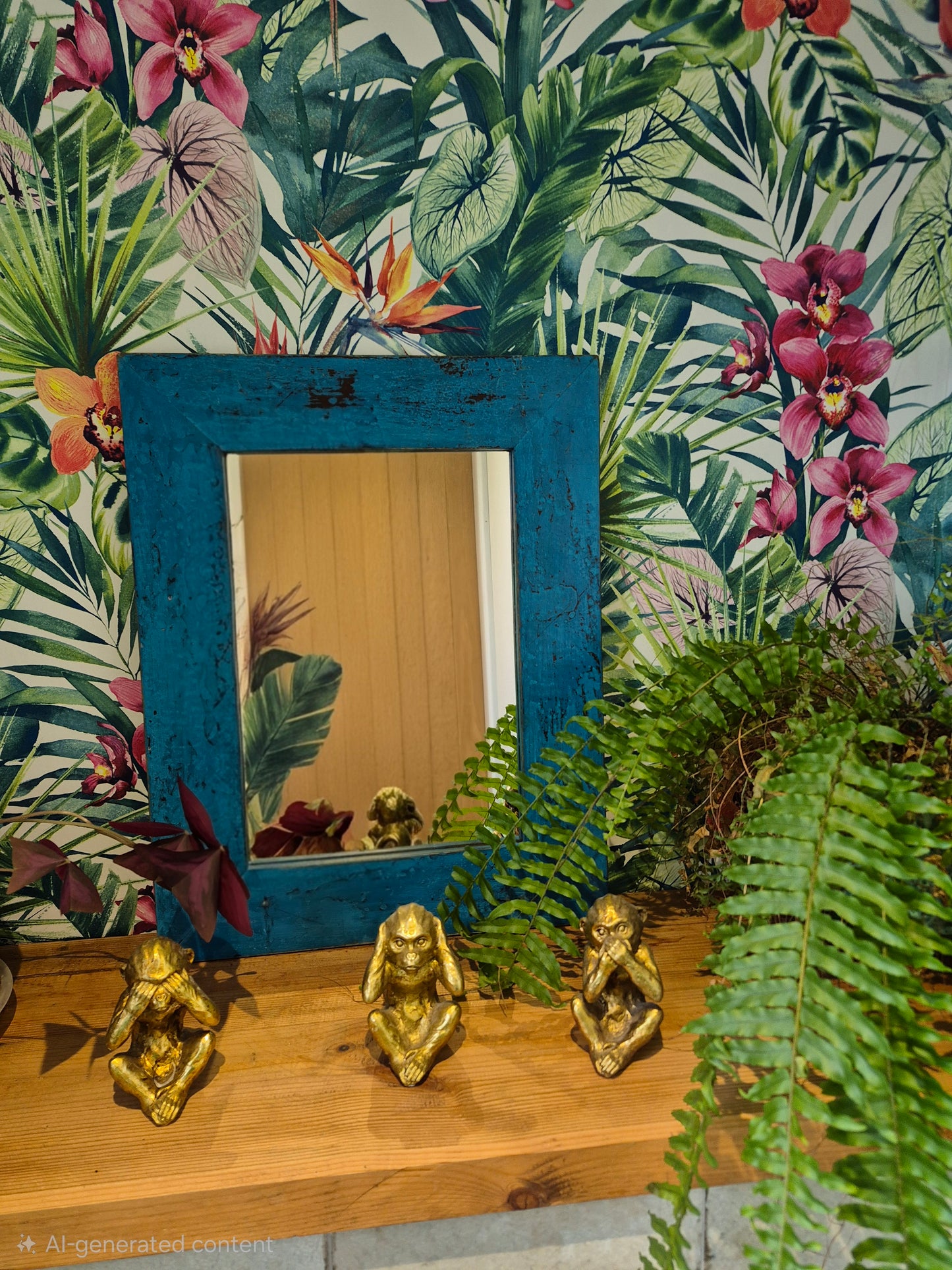 Vintage Reclaimed Wood Mirror