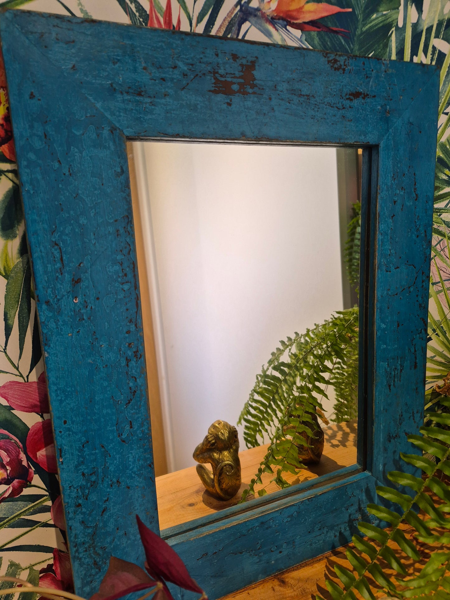 Vintage Reclaimed Wood Mirror