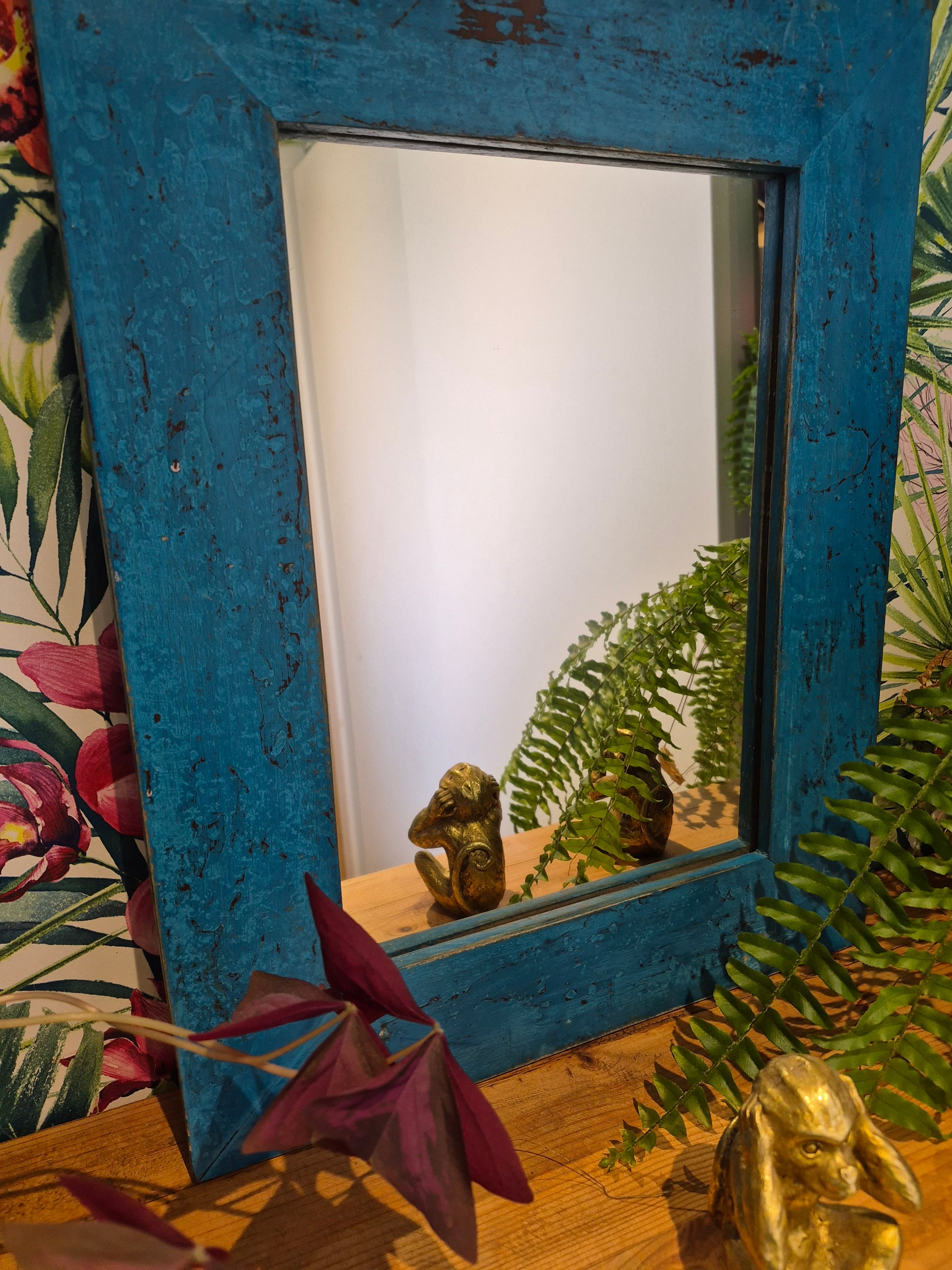 Vintage Reclaimed Wood Mirror