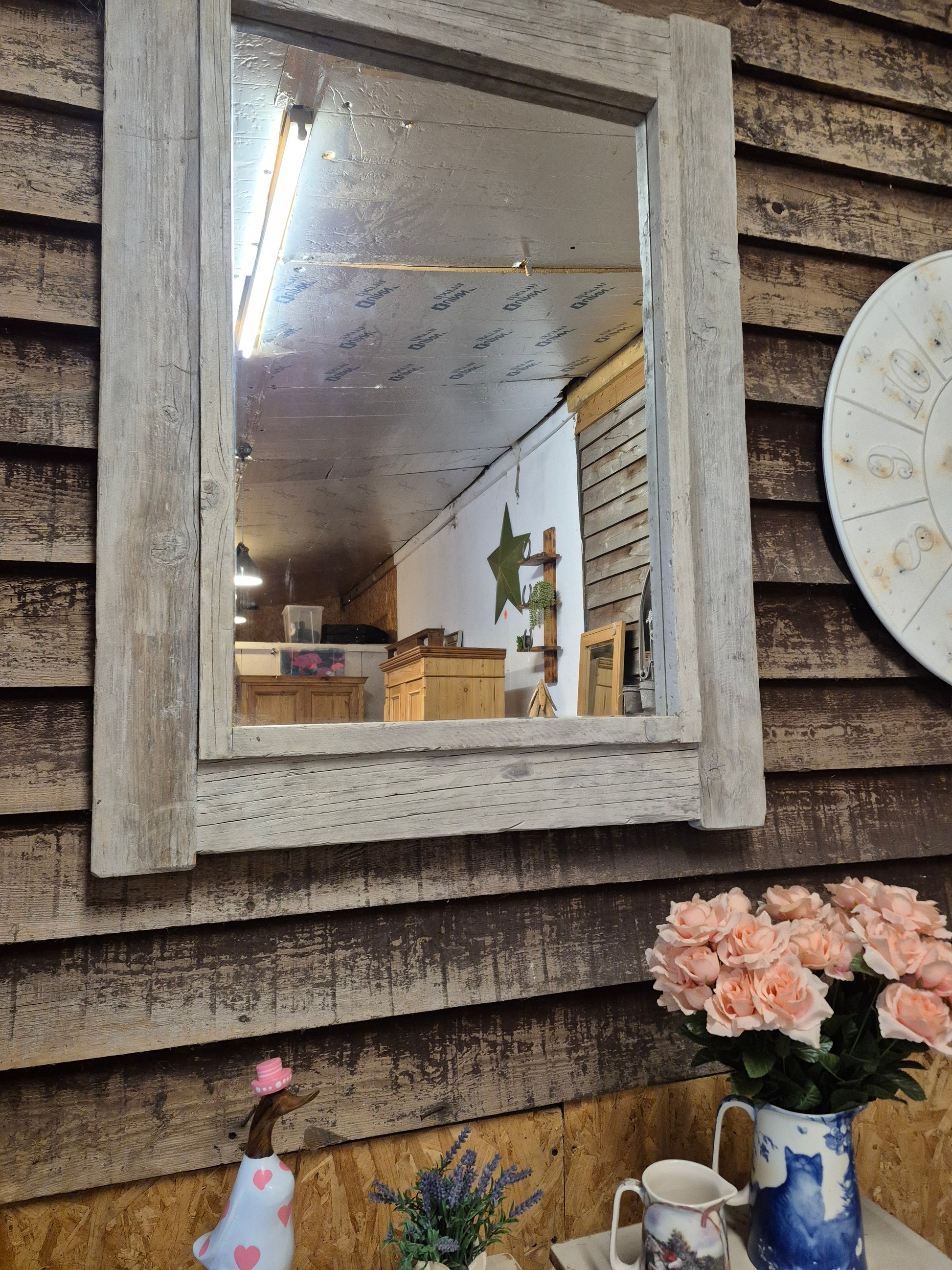 Antique Painted Pair of Bedside Side Tables