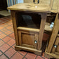 Antique Pine Pair of Bedside Table Cabinets 